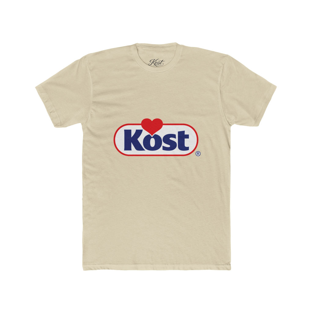 Kost Logo Heart Graphic Tee — Retro Brand-Inspired Cotton T-Shirt
