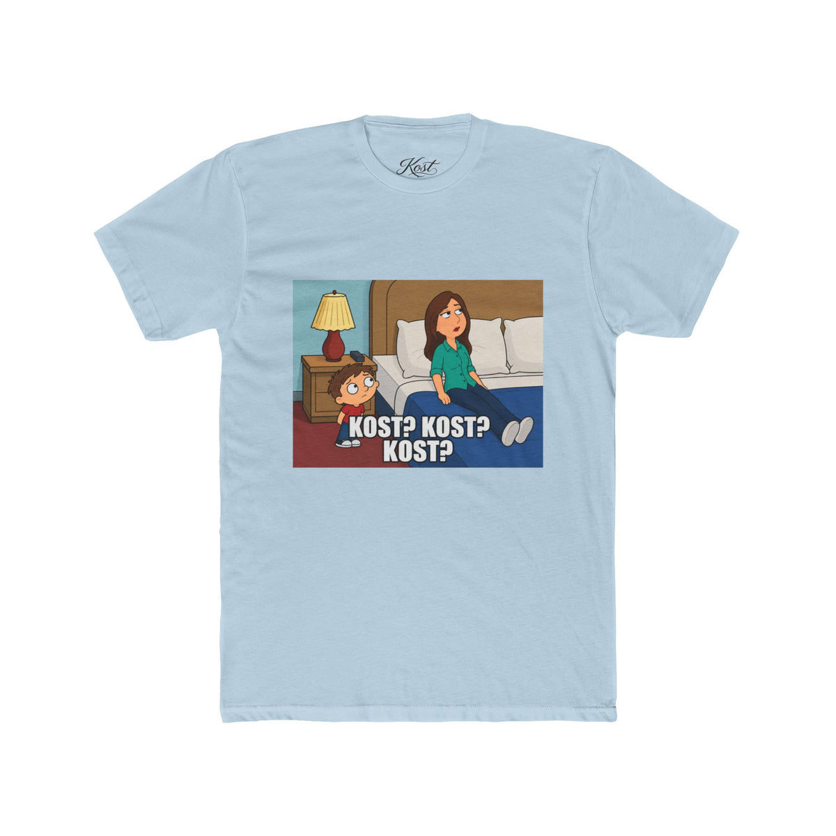 Kost? Kost? Kost? Funny Cat Meme Cotton T-Shirt