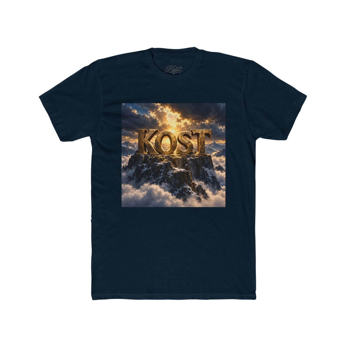 KOST Gold Logo Tee — Cloudscape Graphic T-Shirt