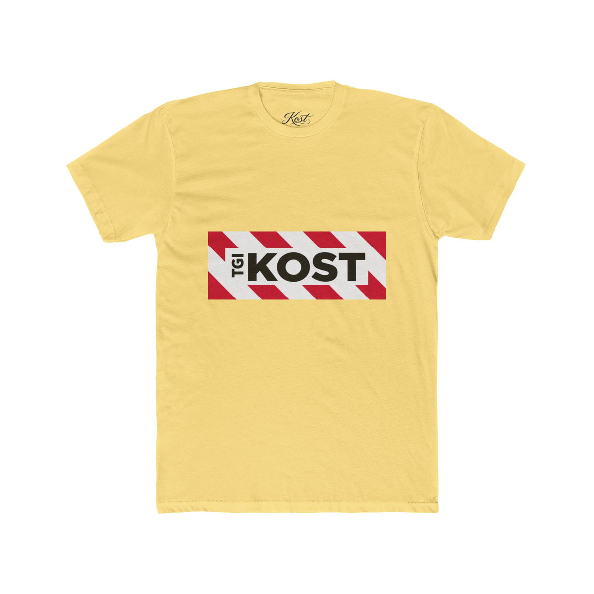Crew Tee — Bold "The KOST" Stripe Logo Shirt