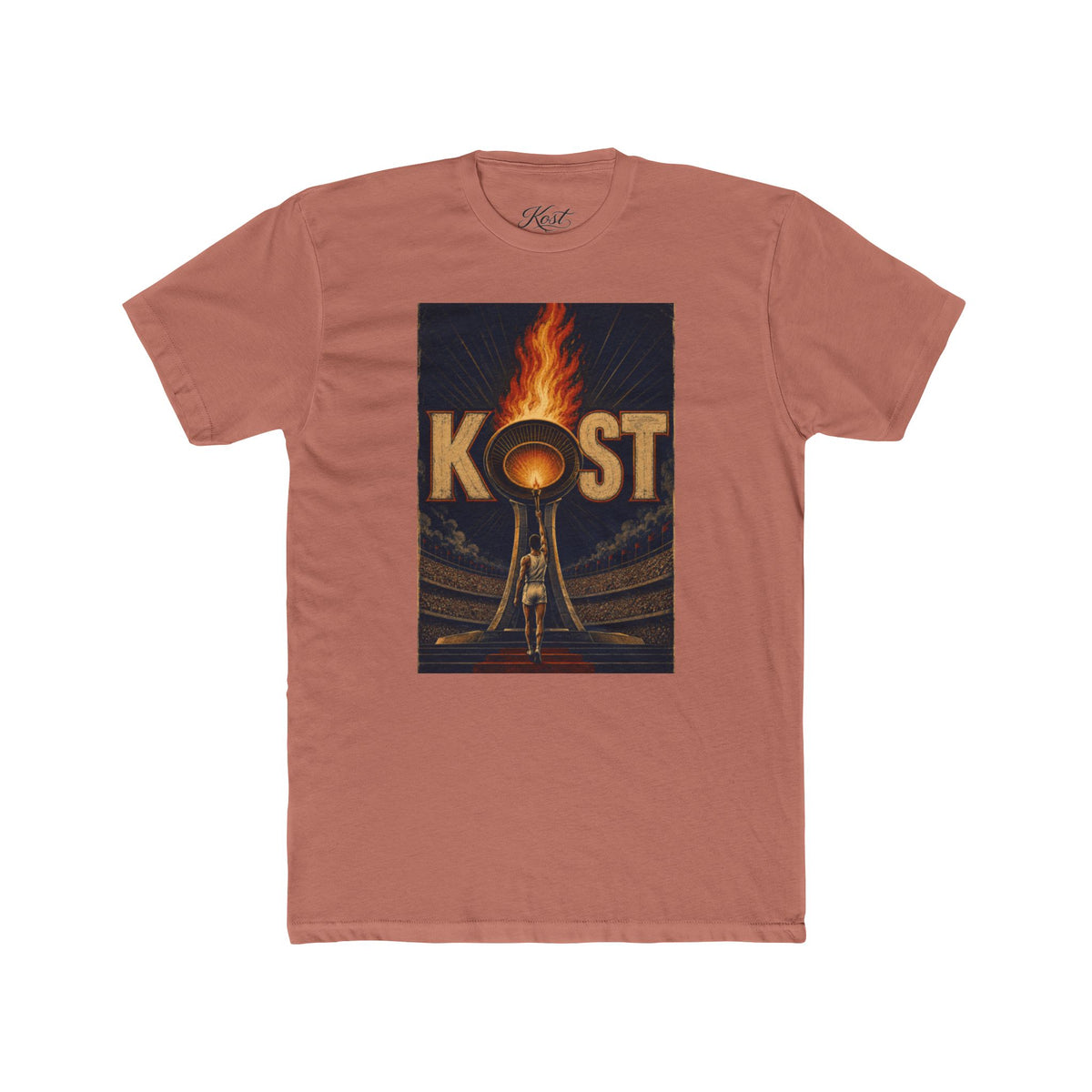 KOST Vintage Torch Tee — Retro Flame Graphic T-Shirt