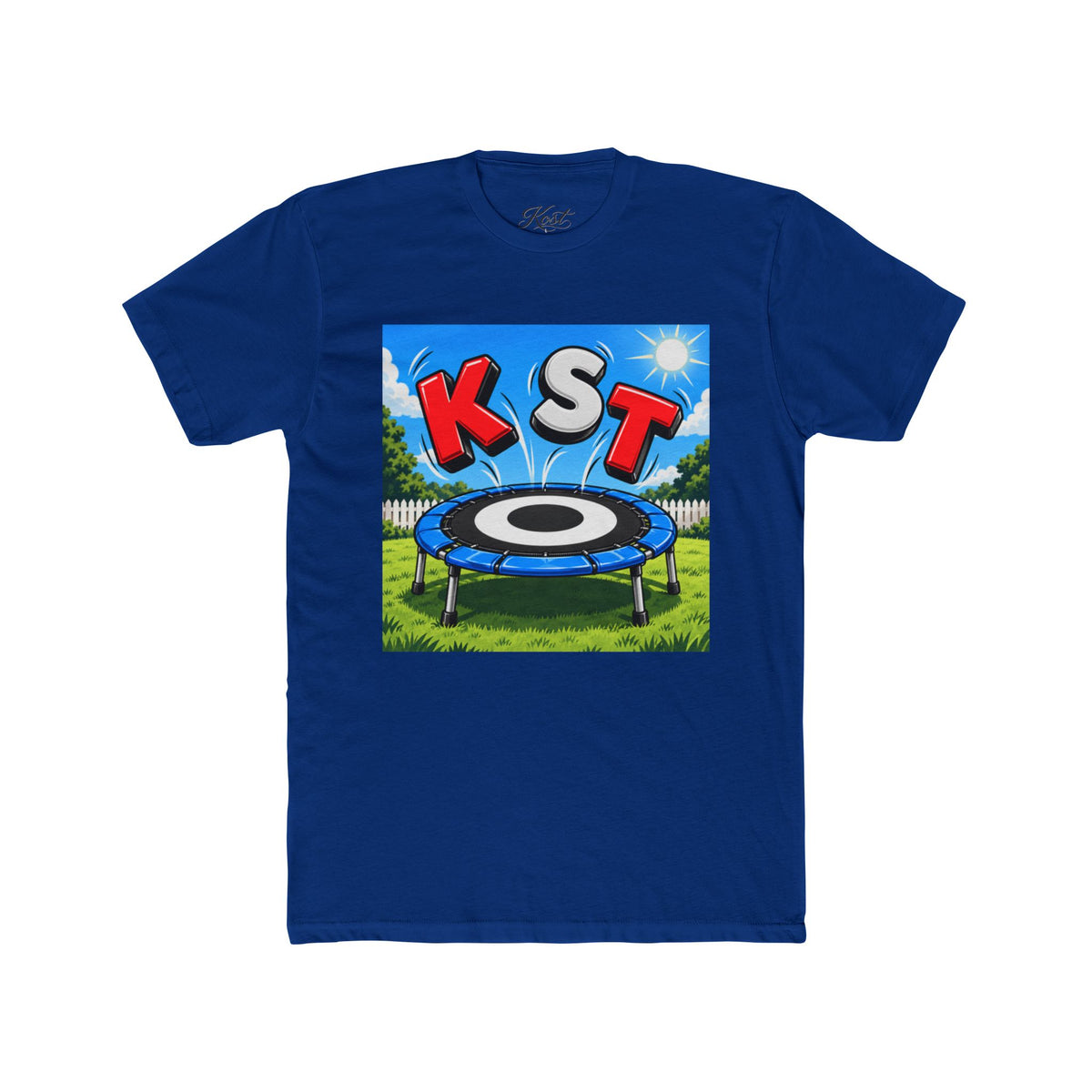 KST Trampoline Graphic Tee — Fun Backyard Jump Shirt