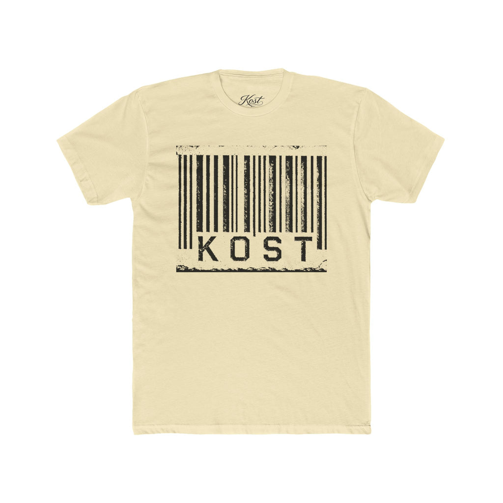 KOST Barcode Graphic Tee — Distressed Industrial Streetwear T‑Shirt