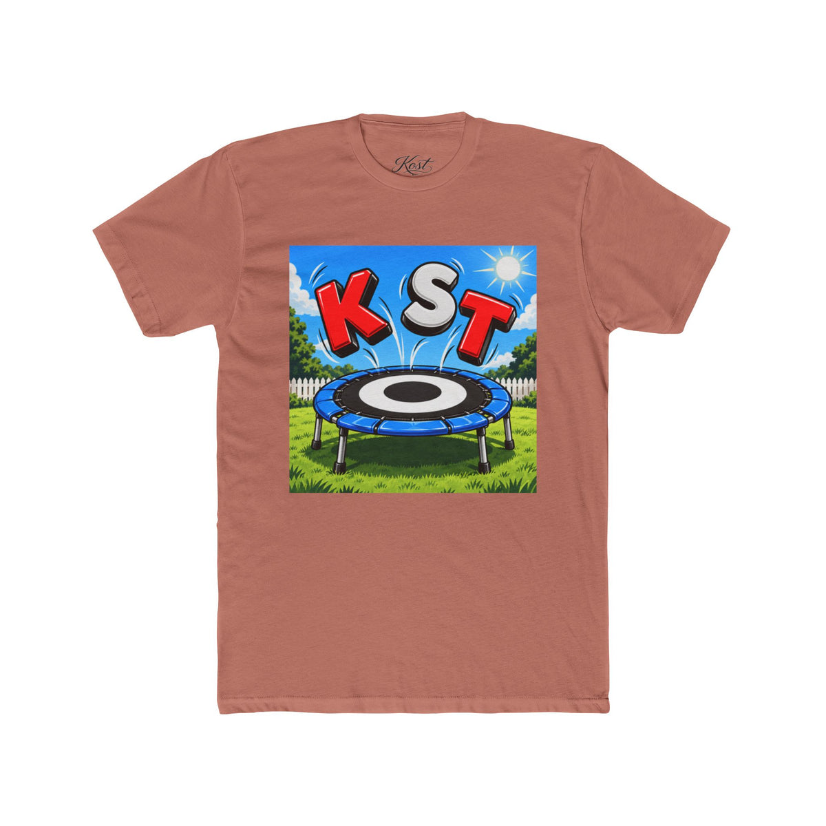 KST Trampoline Graphic Tee — Fun Backyard Jump Shirt