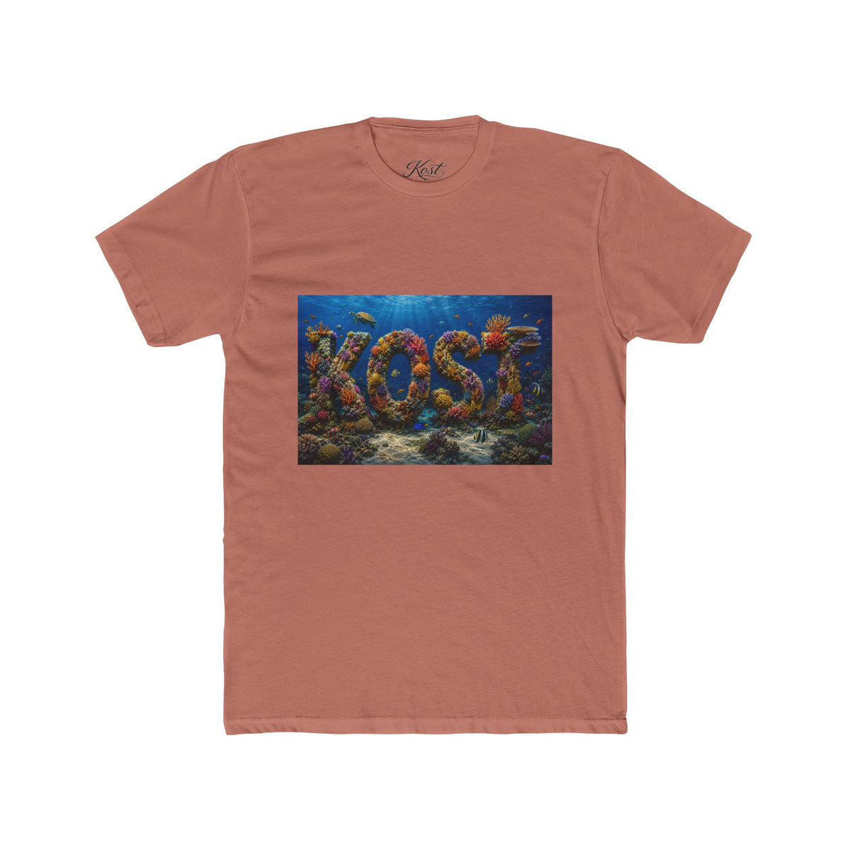 KOST Coral Reef Graphic Tee — Ocean Fish Typography Shirt