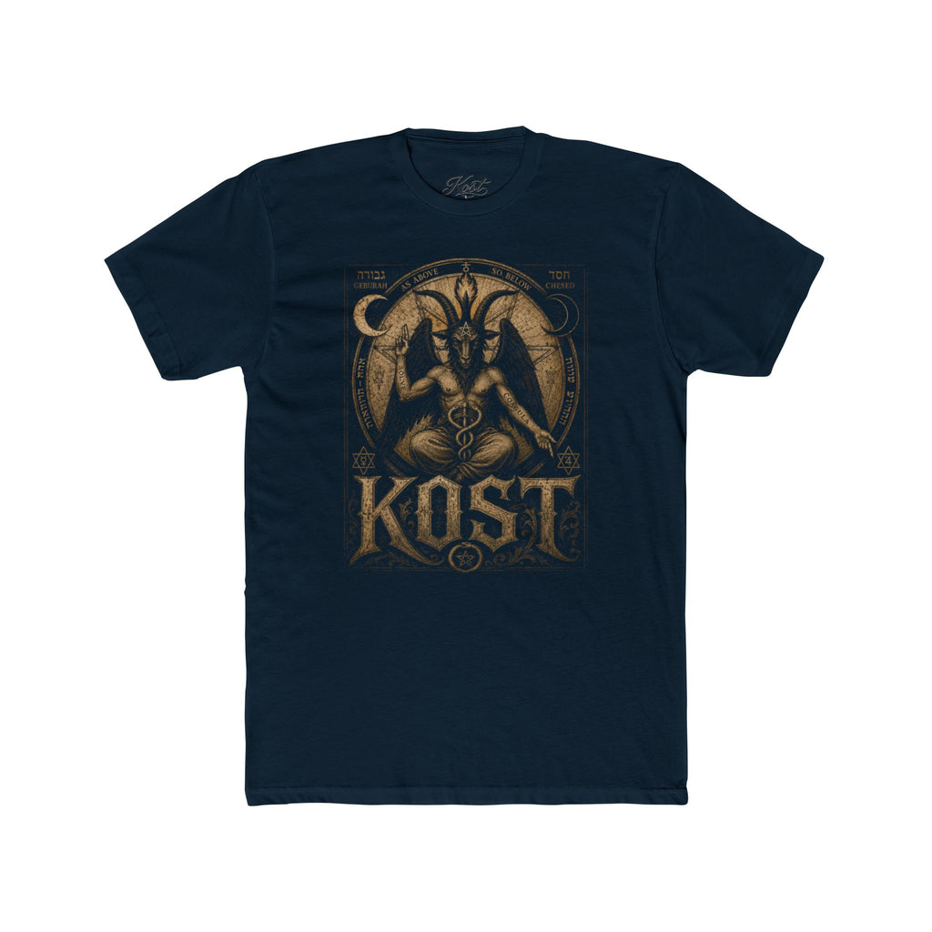 Baphomet Graphic Tee — KOST Occult Goat Sigil Shirt