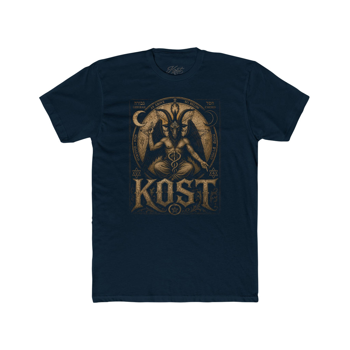 Baphomet Graphic Tee — KOST Occult Goat Sigil Shirt