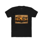 African Safari Sunset T-Shirt - Elephant & Acacia Silhouette Tee