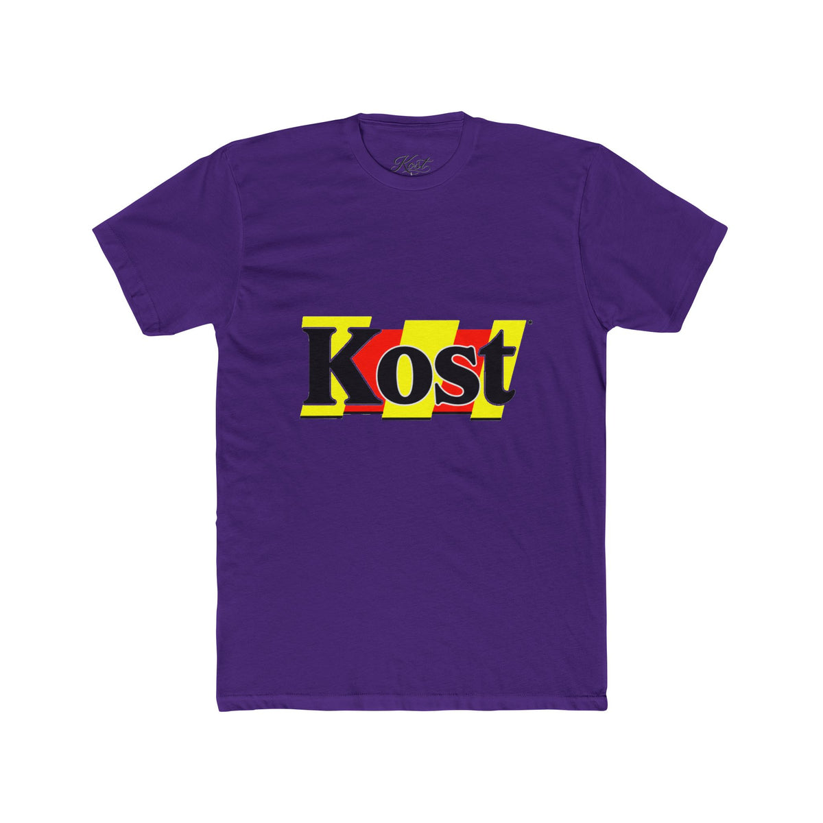 Kost Graphic Tee – Retro Yellow & Red Logo T-Shirt