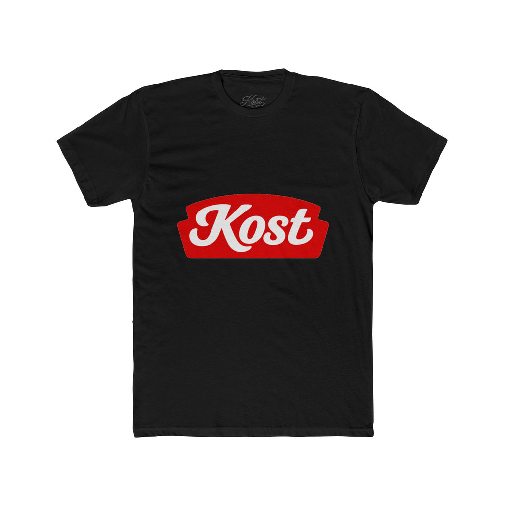 Kost Logo Tee — Retro Red Script Graphic T-Shirt