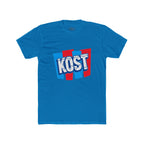 Kost Retro Logo T-Shirt — Red & Blue Graphic Crew Tee