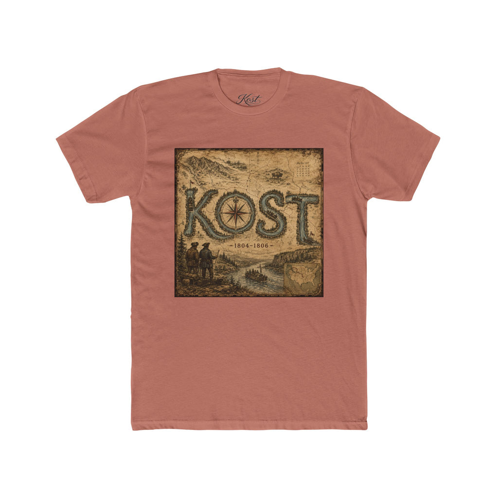Vintage Compass 'KOST' Crew Tee - Nautical Adventure T-Shirt