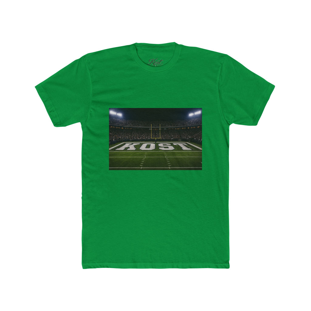 Football Stadium Field Photo Tee — 'KOST' Endzone Graphic