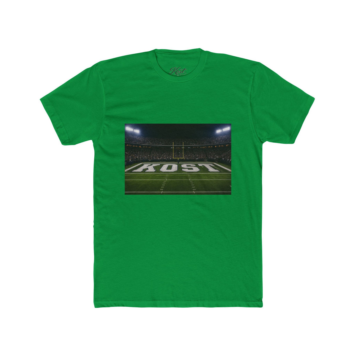 Football Stadium Field Photo Tee — 'KOST' Endzone Graphic