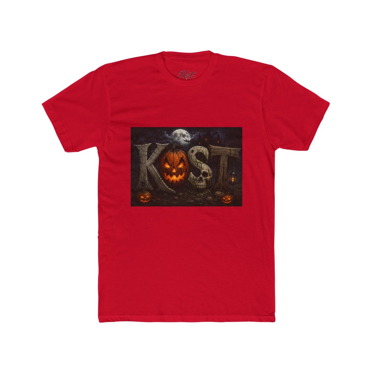 Halloween Pumpkin Skull Tee — KST Jack-O'-Lantern Graphic T-Shirt