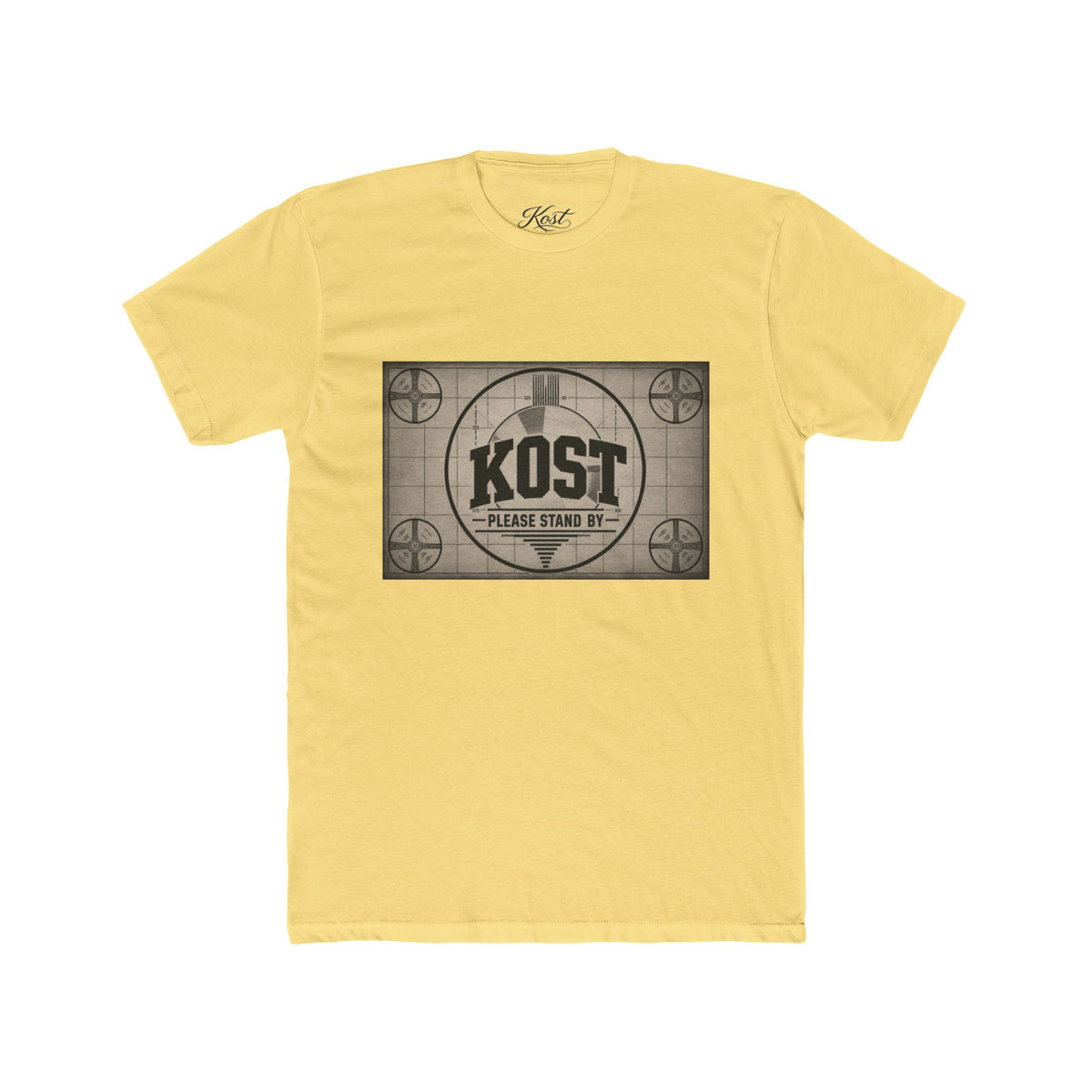 KOST Vintage Test Pattern Tee — "Please Stand By" Retro TV Graphic Shirt