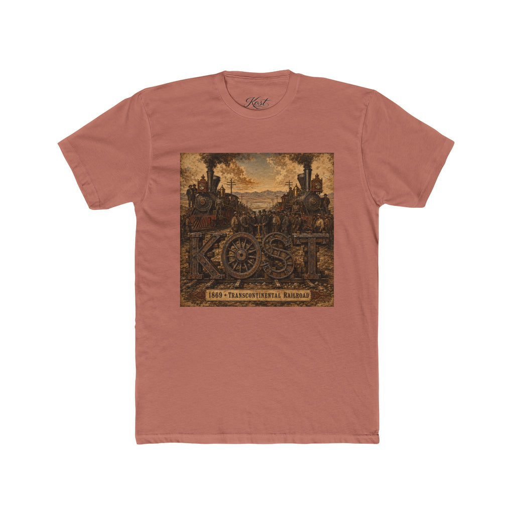 Vintage Rustic 'KOST' Graphic Tee — Industrial Steampunk Art Shirt