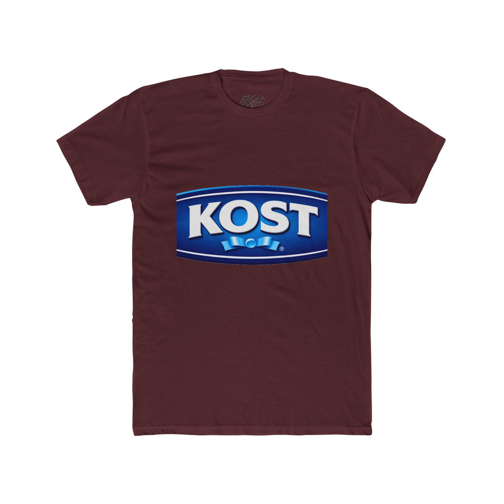 KOST Logo Crewneck T‑Shirt — Vintage Blue Brand Graphic Tee