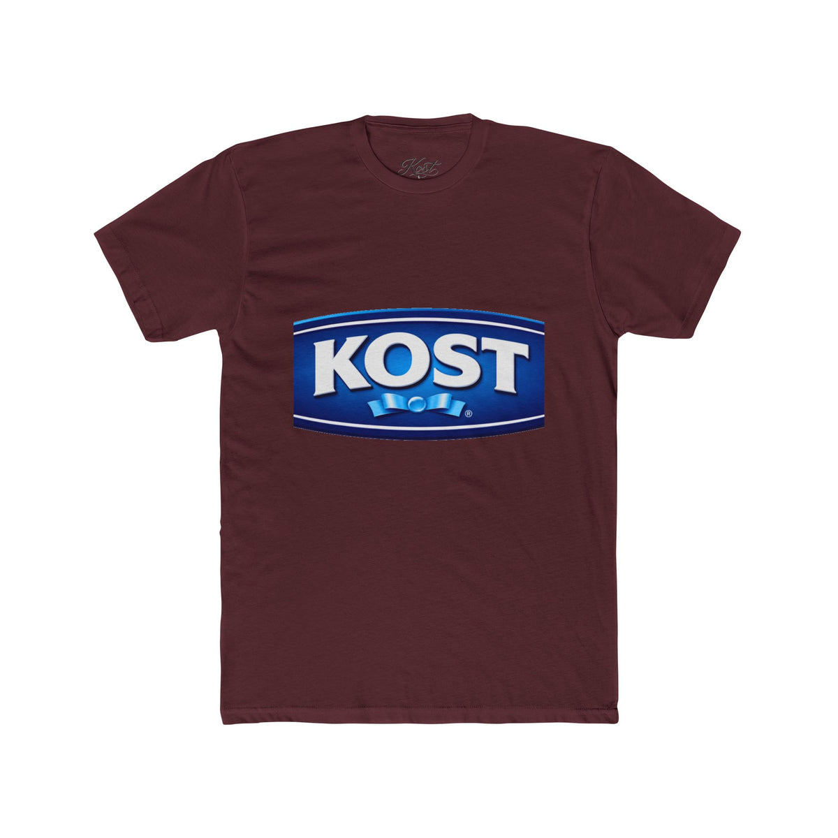 KOST Logo Crewneck T‑Shirt — Vintage Blue Brand Graphic Tee