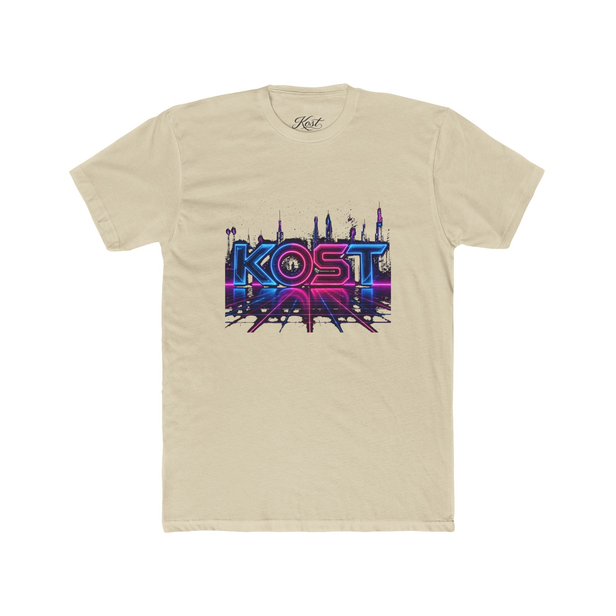 KOST Neon City Graphic Tee — Retro Synthwave Urban Streetwear