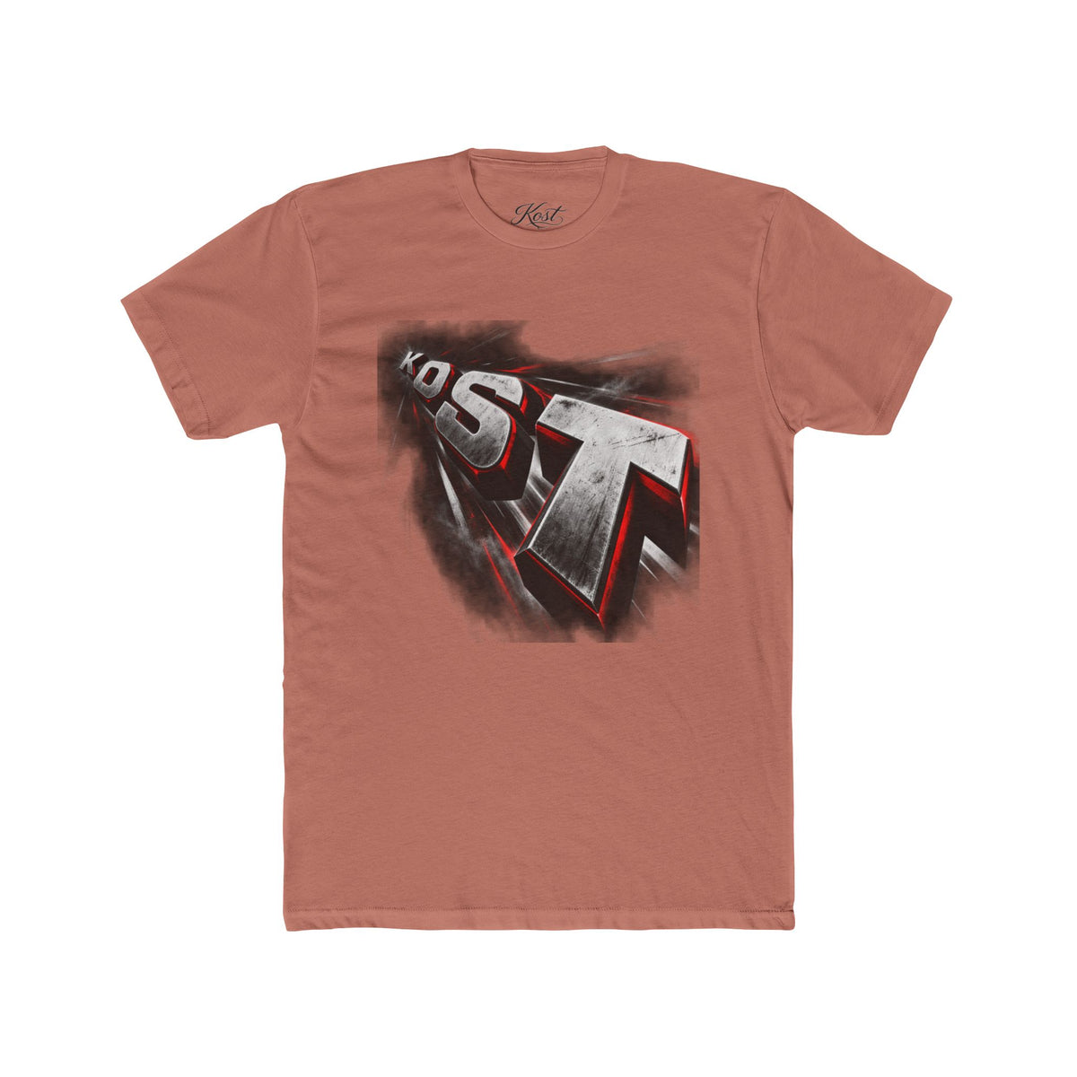 Retro 3D Text Graphic Tee — 'EST' Streetwear Shirt