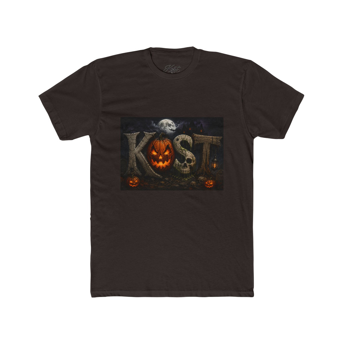 Halloween Pumpkin Skull Tee — KST Jack-O'-Lantern Graphic T-Shirt