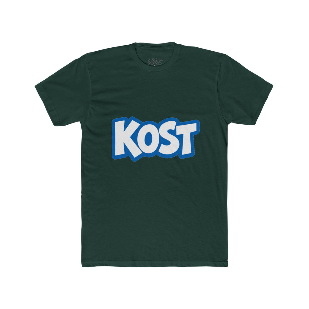 KOST Logo Tee - Bold Blue Graphic Cotton T-Shirt
