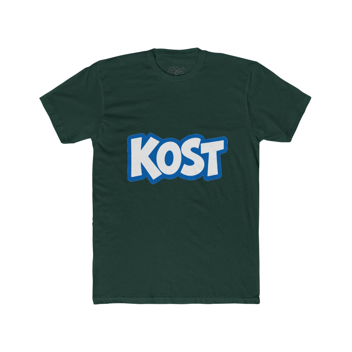 KOST Logo Tee - Bold Blue Graphic Cotton T-Shirt