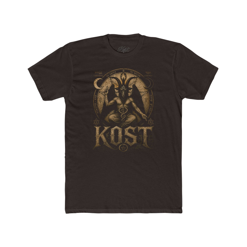 Baphomet Graphic Tee — KOST Occult Goat Sigil Shirt