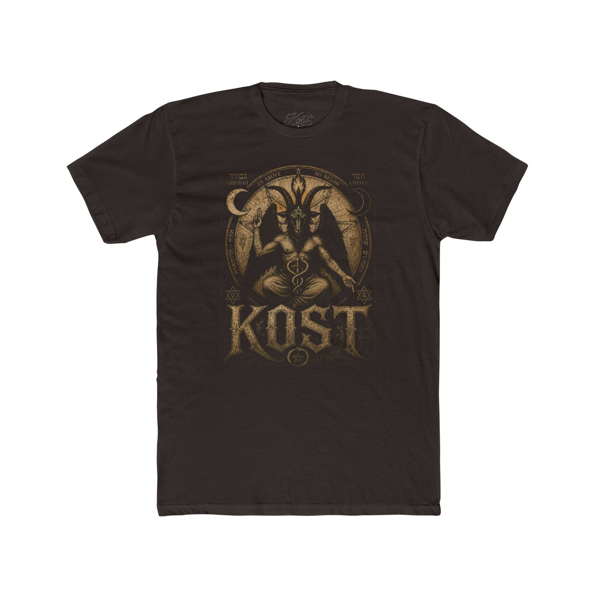 Baphomet Graphic Tee — KOST Occult Goat Sigil Shirt