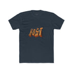 Retro 3D 'KOST' Graphic Tee — Vintage Orange Shadow Cotton T-Shirt