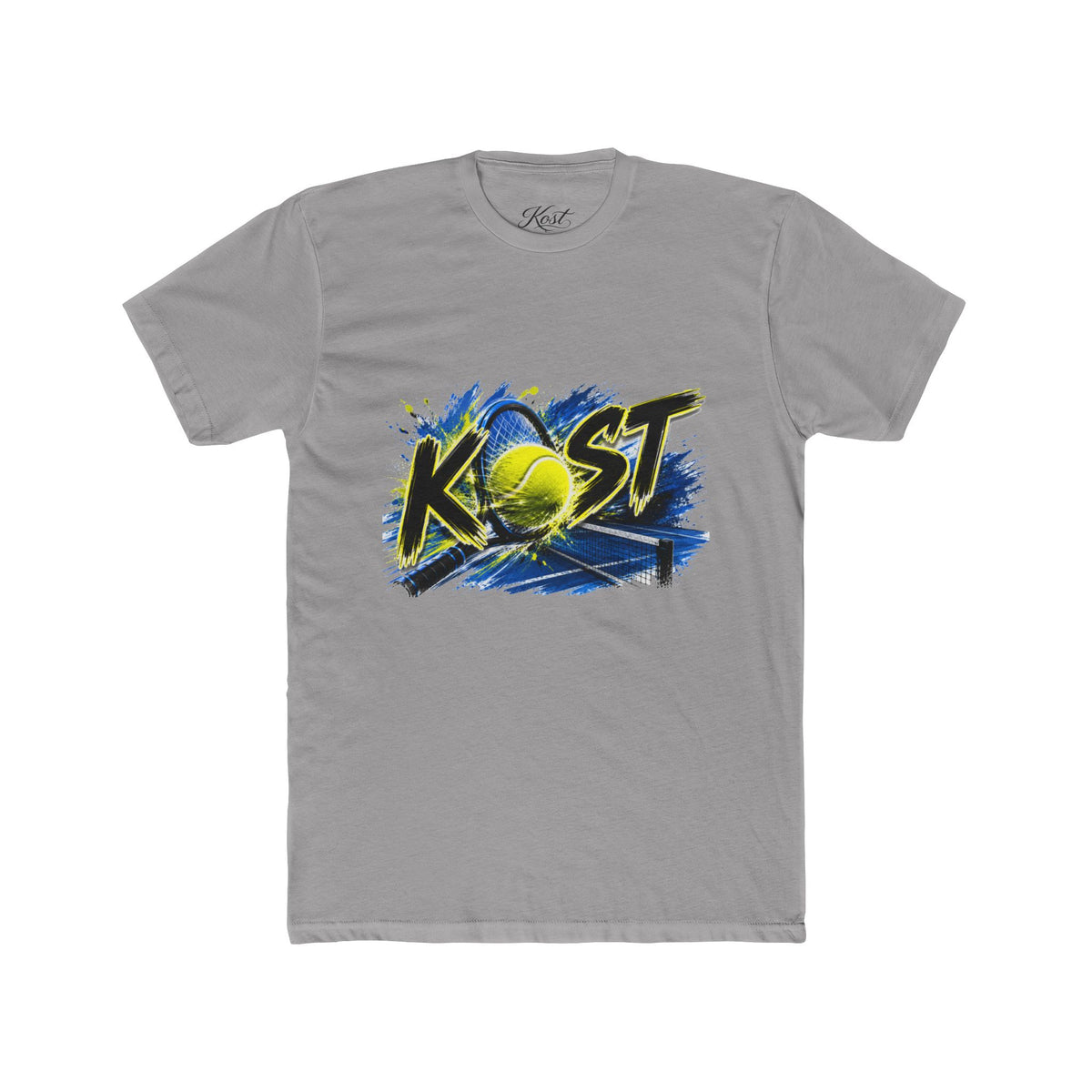 Tennis Graphic Tee — "KOST" Bold Tennis Ball Design