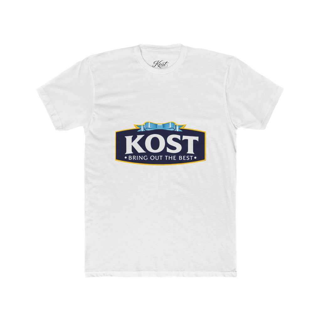 KOST Logo Tee — 'Bring Out The Best' Retro Badge Cotton T‑Shirt