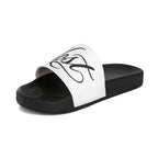 Men’s Slide Sandals with Gothic Calligraphy Design