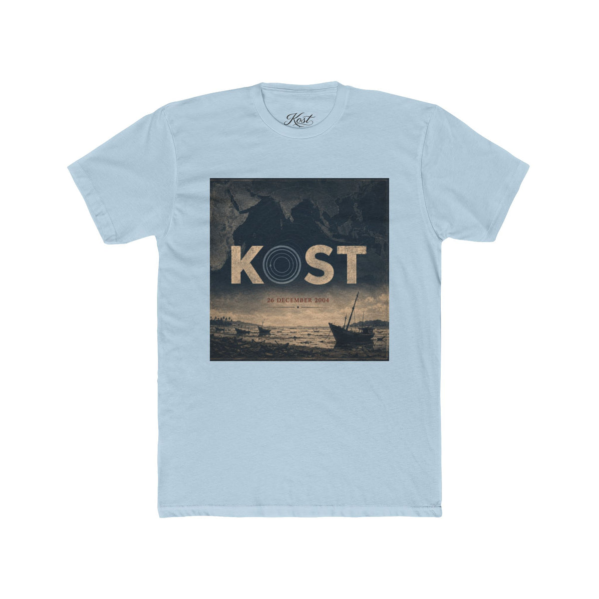 Kost Vintage Coastal Tee – Nautical Sunset Graphic T-Shirt