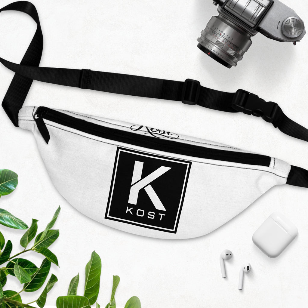 Kost White Logo Fanny Pack