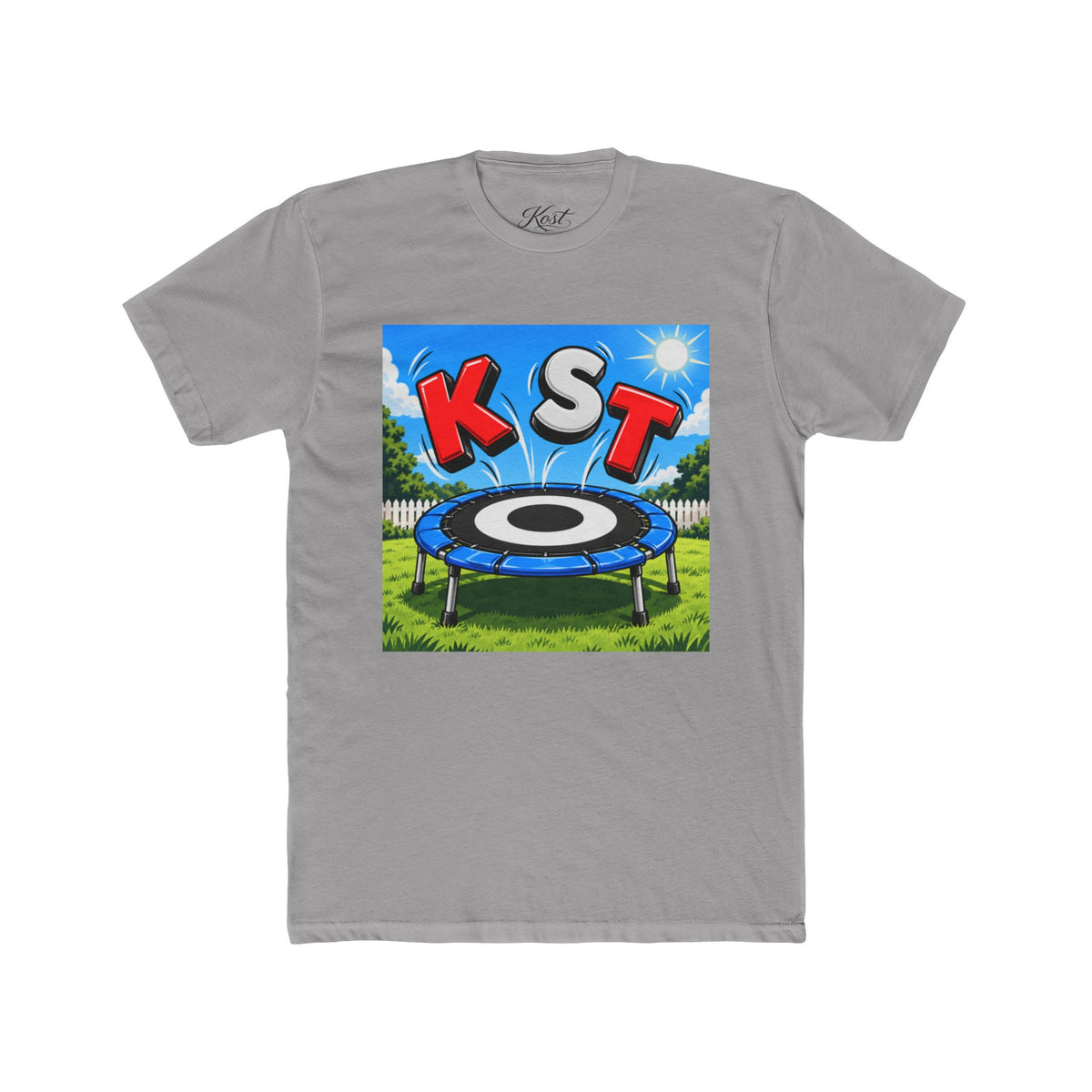 KST Trampoline Graphic Tee — Fun Backyard Jump Shirt
