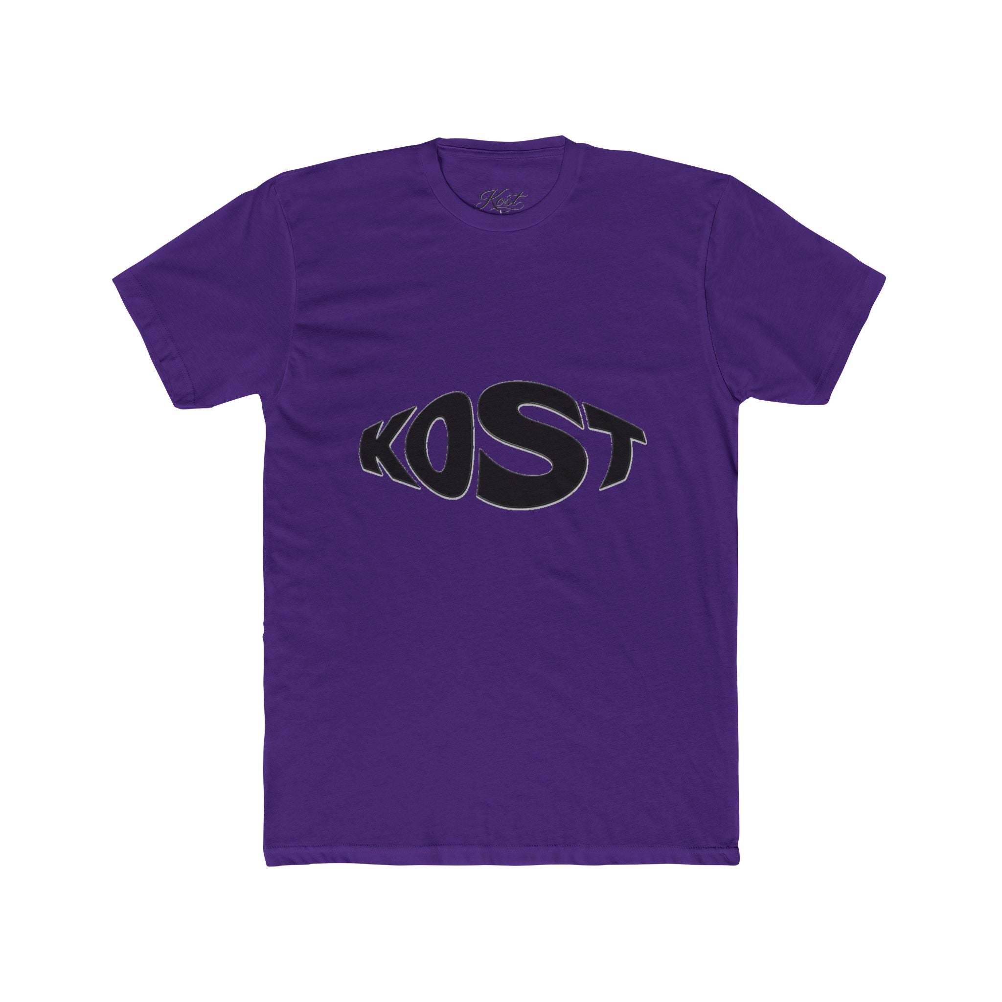 Kost Logo Tee — Minimal Black Graphic Cotton T-Shirt