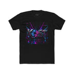 KOSY Neon Geometric Graphic T-Shirt