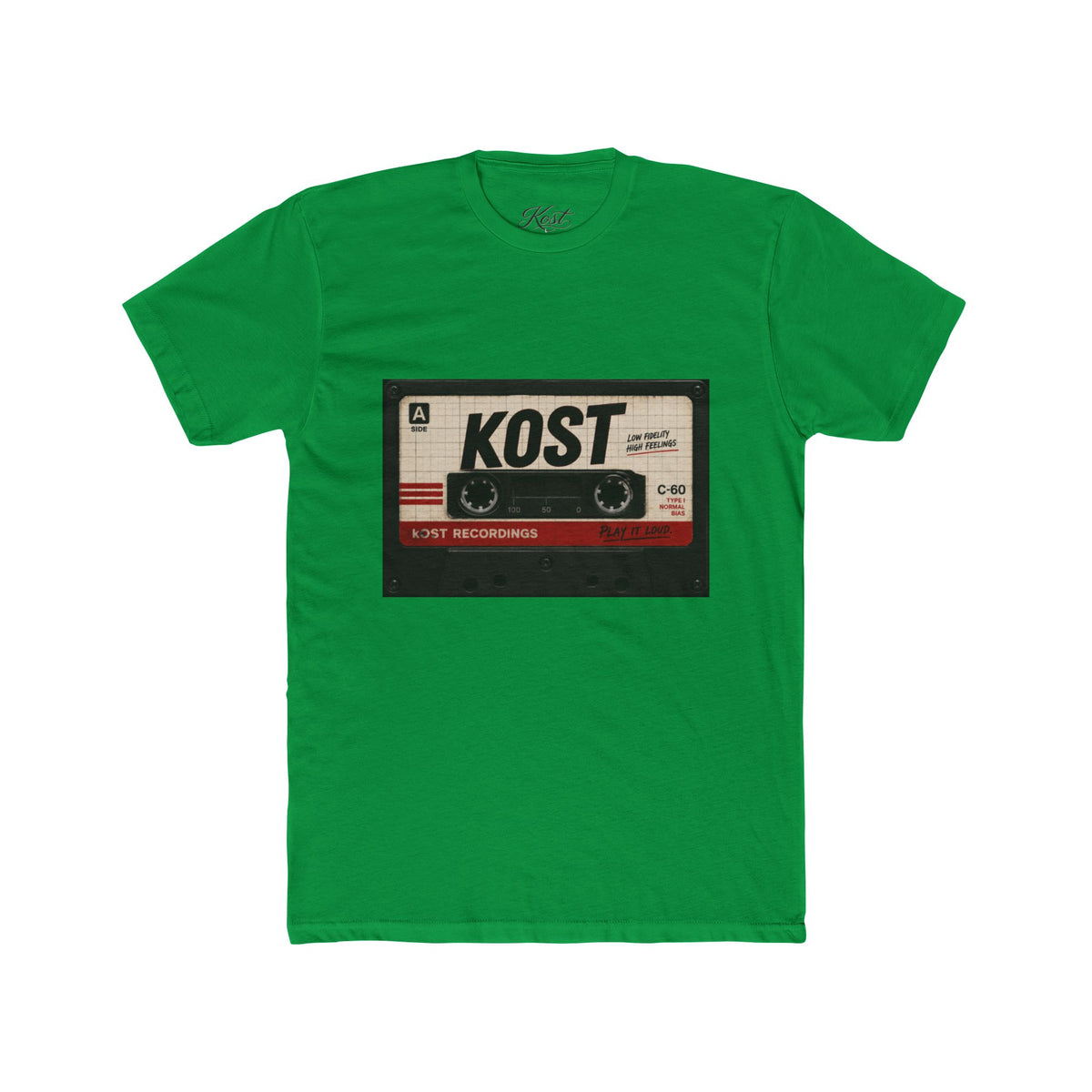 Retro Cassette Tape Tee — "KOST" Vintage Music T-Shirt