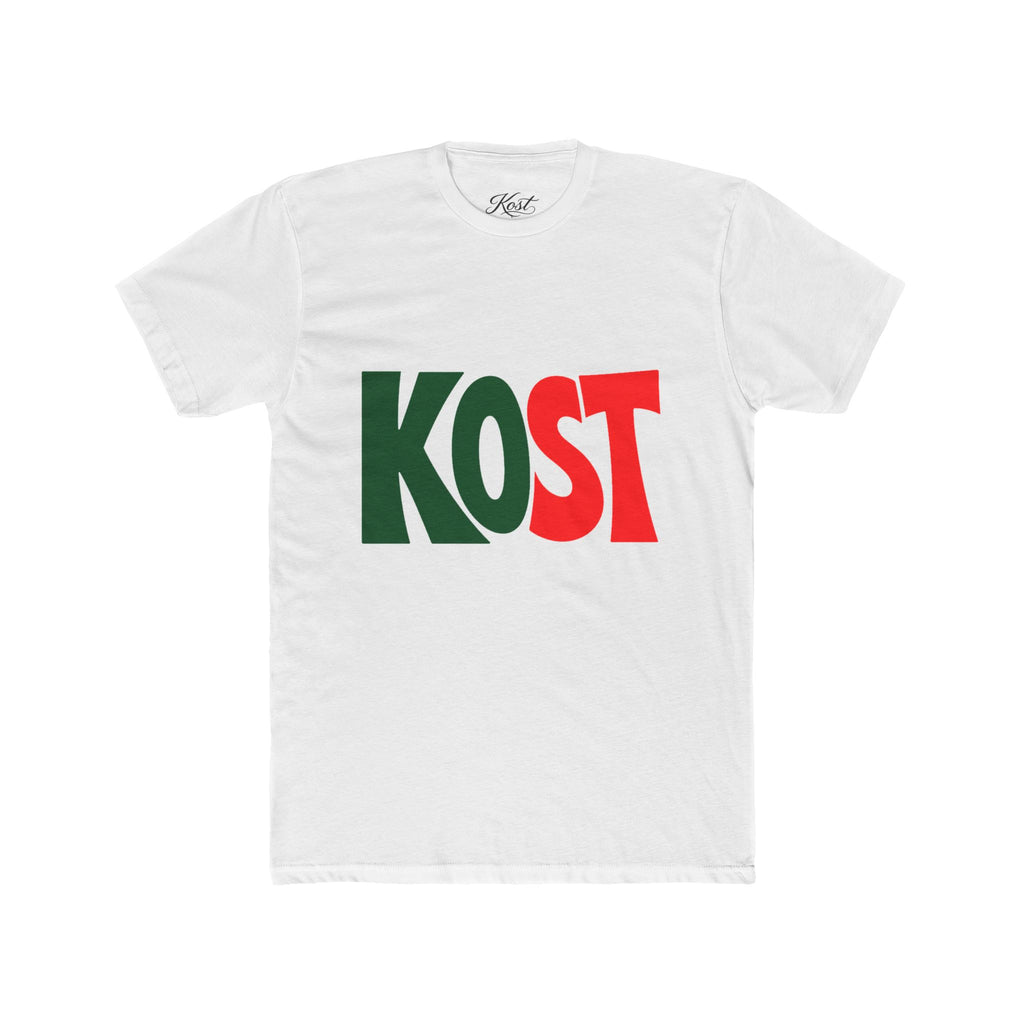 KOST Bold Logo Tee — Retro Red & Green Graphic T-Shirt
