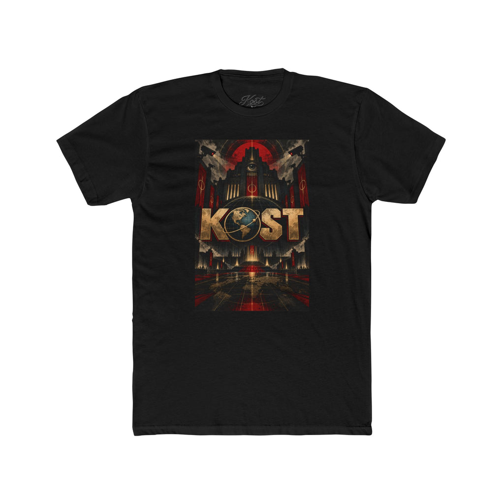 KOST Retro Sci‑Fi Graphic Tee — Vintage Futuristic Logo T‑Shirt