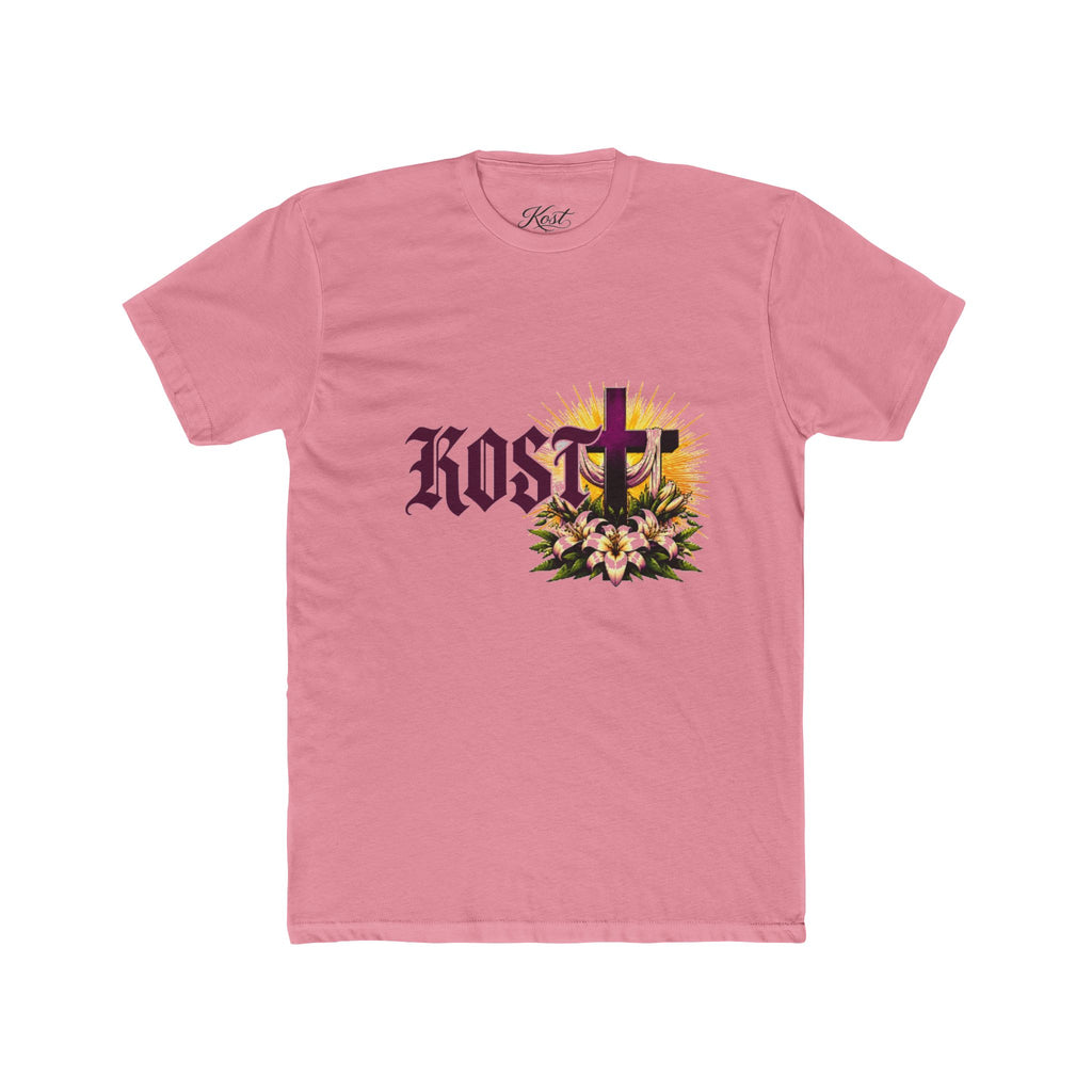 KOSTU Floral Cross Graphic T-Shirt