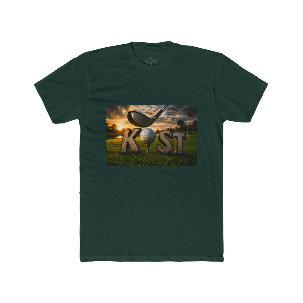 K!ST Golf Sunset Crew Tee — Vintage Golf Club Graphic T-Shirt