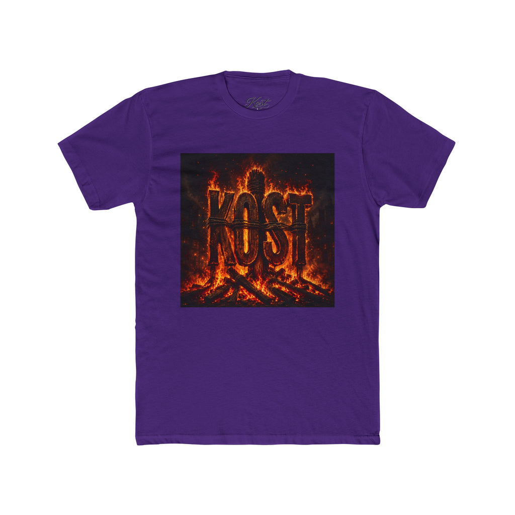 Crew Tee — 'KOST' Flaming Logo Graphic T-Shirt