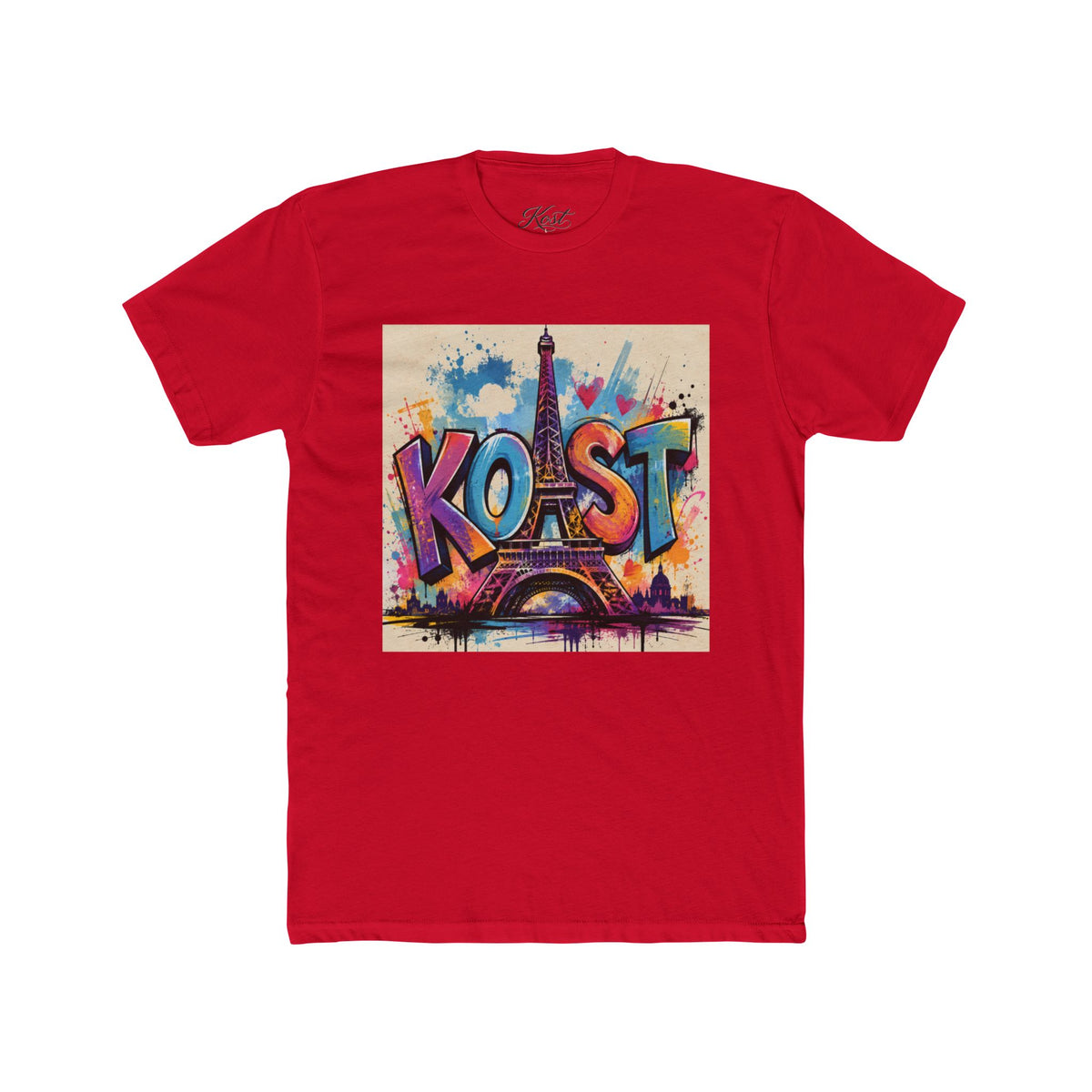 Paris Graffiti Tee — Colorful 'Koast' Eiffel Tower Street Art T-Shirt