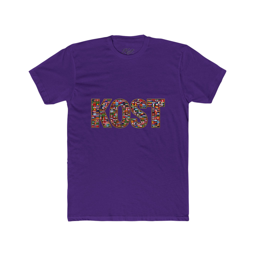 KOST Mosaic Lettered Tee — Colorful Graphic Crewneck T‑Shirt