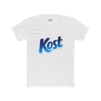 Kost Logo Tee — Retro Blue Script Graphic T-Shirt