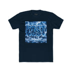 KOST Waterfall Graphic Tee — Blue Wave Texture Crew Shirt