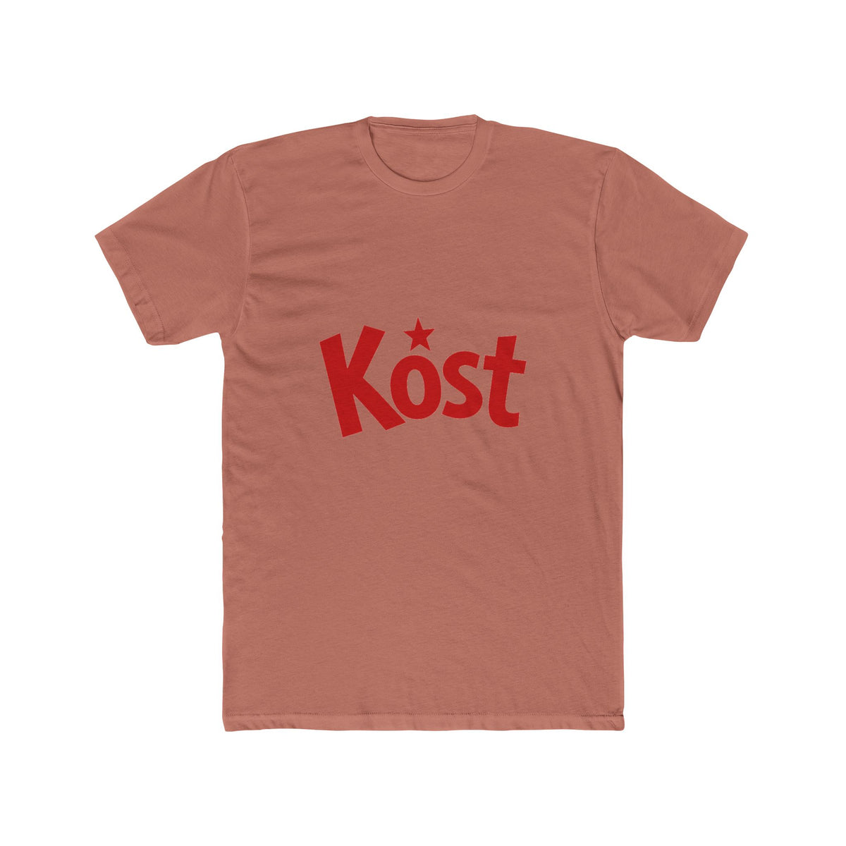 Kost Retro Script Tee — Bold Red Logo Shirt